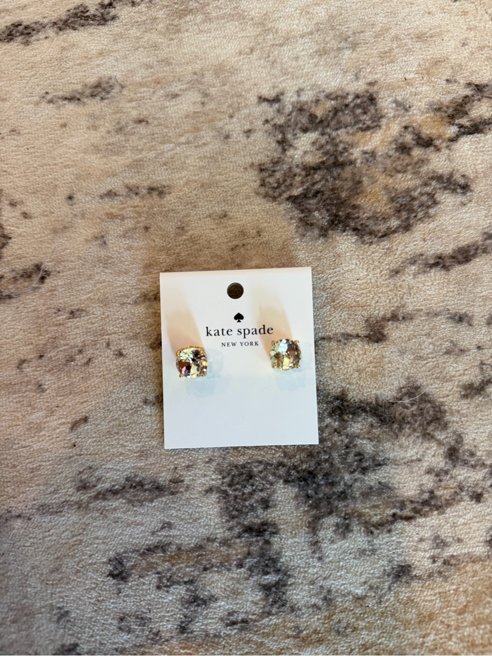 Kate Spade Fake Dimond Stud Earrings - Gold